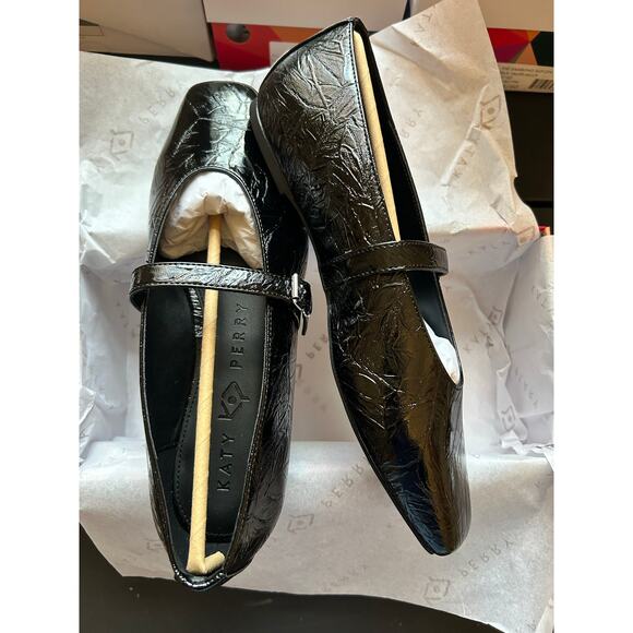 Katy Perry Women's The Evie Mary Jane Ballet Flats Black 10M New in Box! - Picture 4 of 9